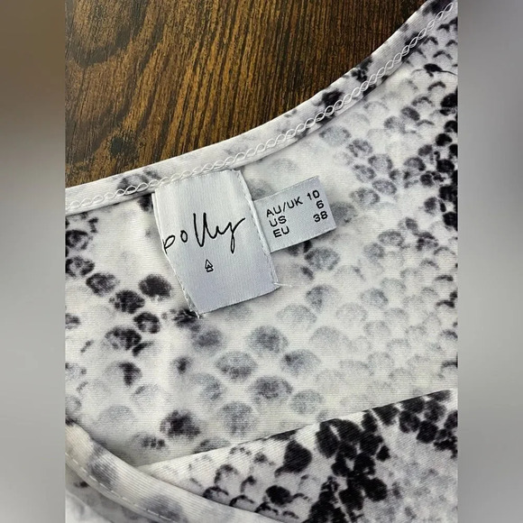 polly snake print one shoulder bodysuit - Picture 8 of 12